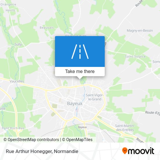 Rue Arthur Honegger map