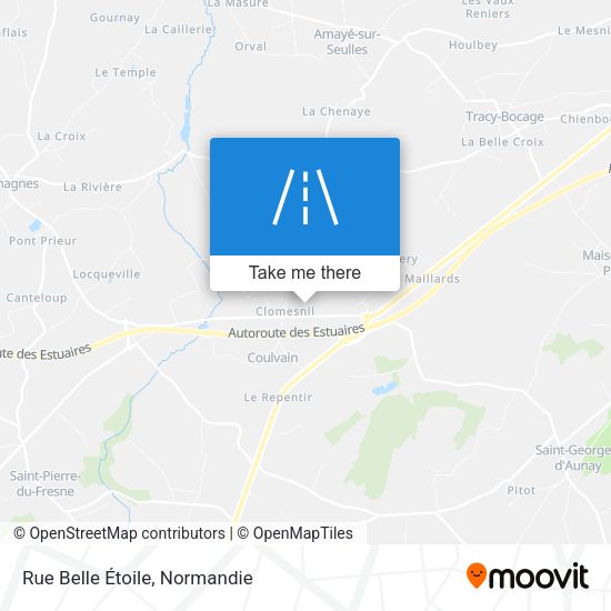 Rue Belle Étoile map