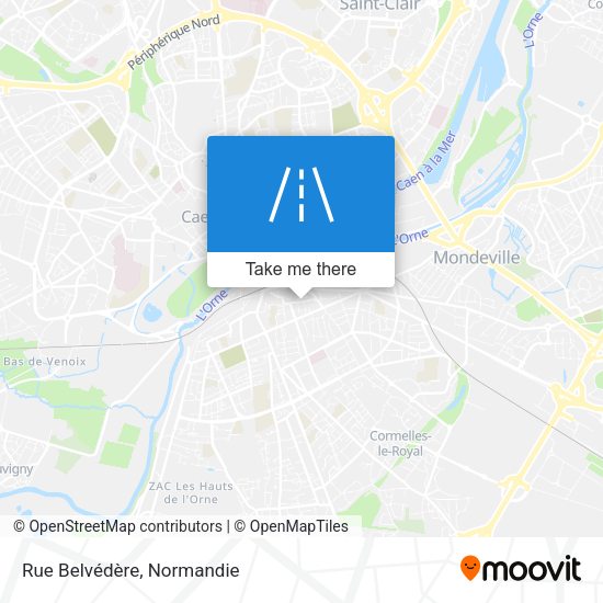Rue Belvédère map