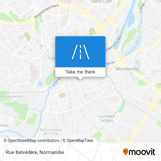 Rue Belvédère map