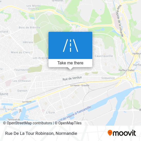 Rue De La Tour Robinson map