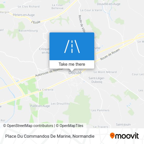 Place Du Commandos De Marine map