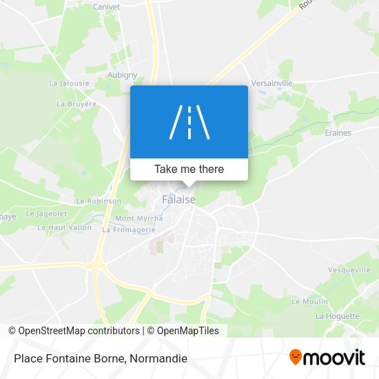 Place Fontaine Borne map