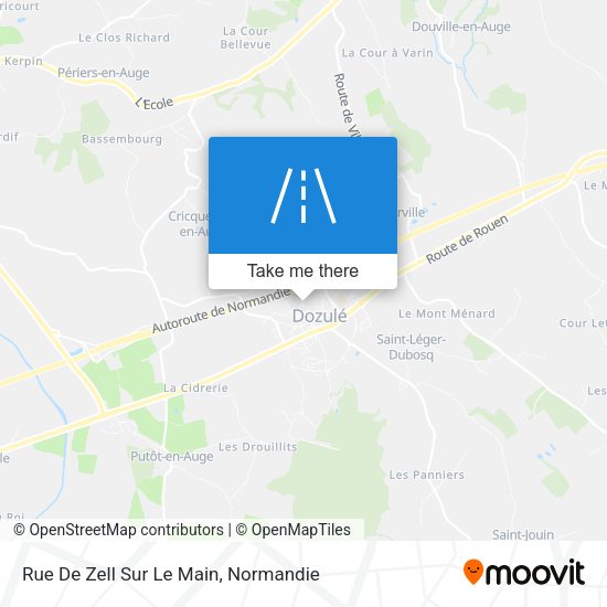 Rue De Zell Sur Le Main map
