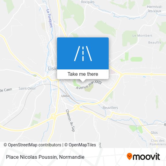 Place Nicolas Poussin map