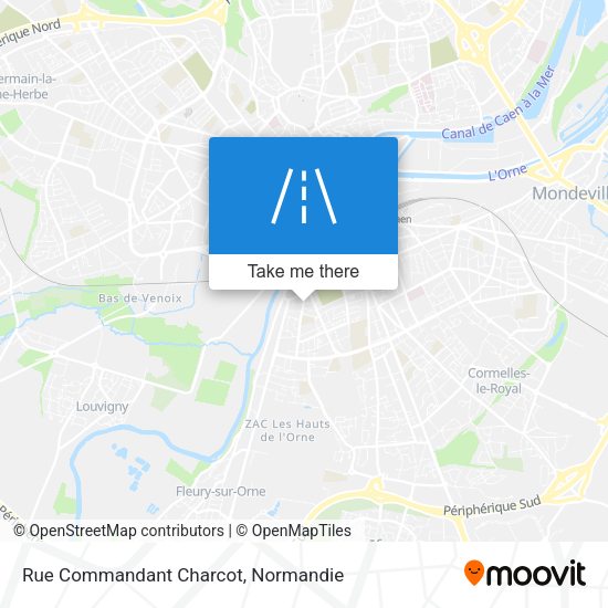 Rue Commandant Charcot map