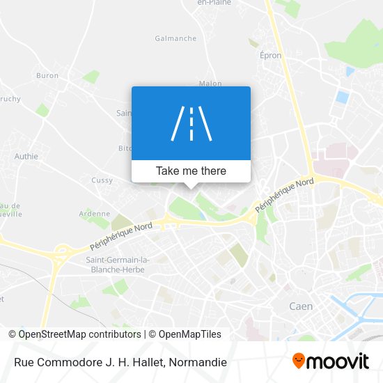 Rue Commodore J. H. Hallet map