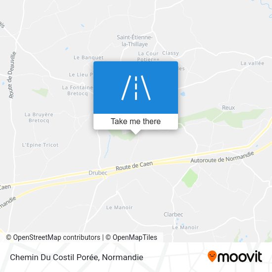 Chemin Du Costil Porée map