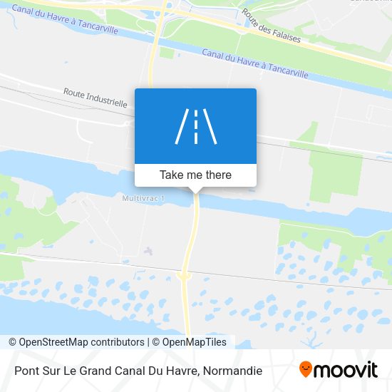 Pont Sur Le Grand Canal Du Havre map