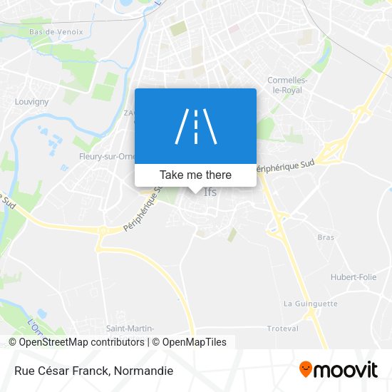 Rue César Franck map
