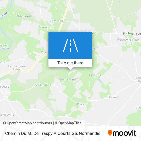 Chemin Du M. De Traspy A Courts Ge map