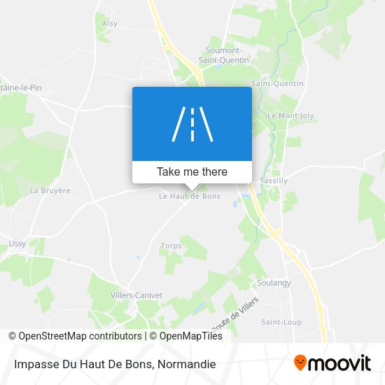 Impasse Du Haut De Bons map