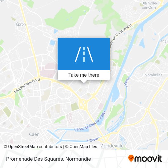Promenade Des Squares map