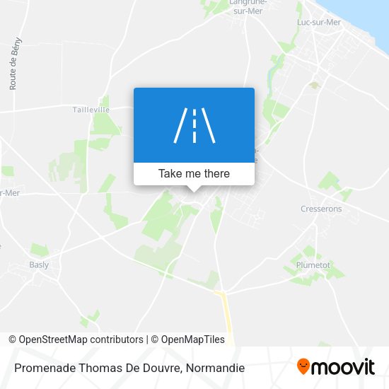 Promenade Thomas De Douvre map