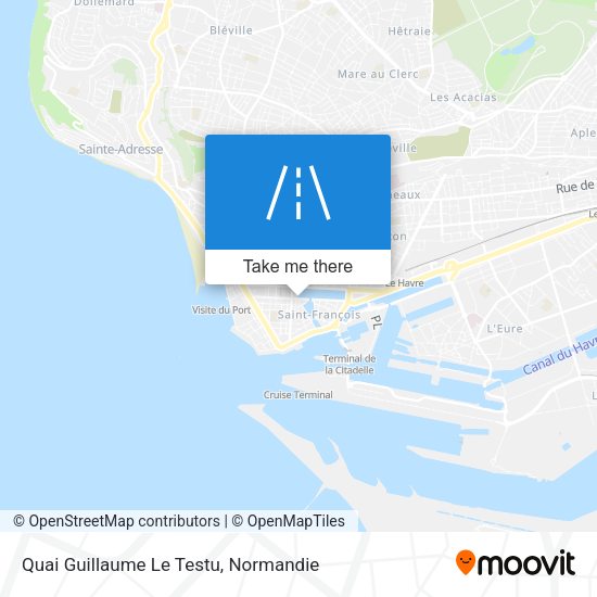 Quai Guillaume Le Testu map
