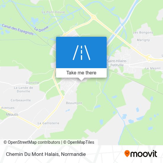 Chemin Du Mont Halais map
