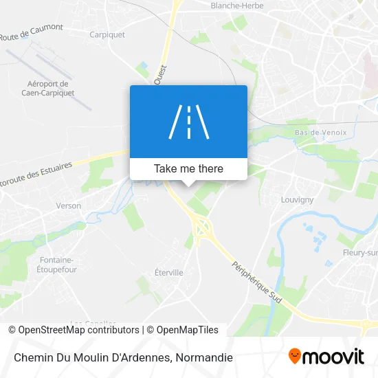 Chemin Du Moulin D'Ardennes map