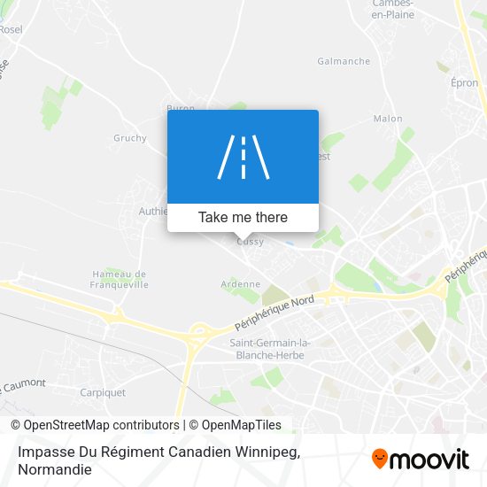 Impasse Du Régiment Canadien Winnipeg map