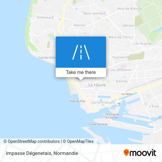 Impasse Dégenetais map