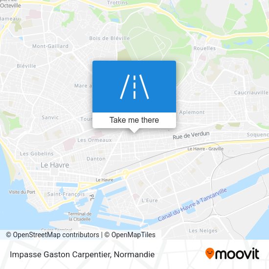 Impasse Gaston Carpentier map