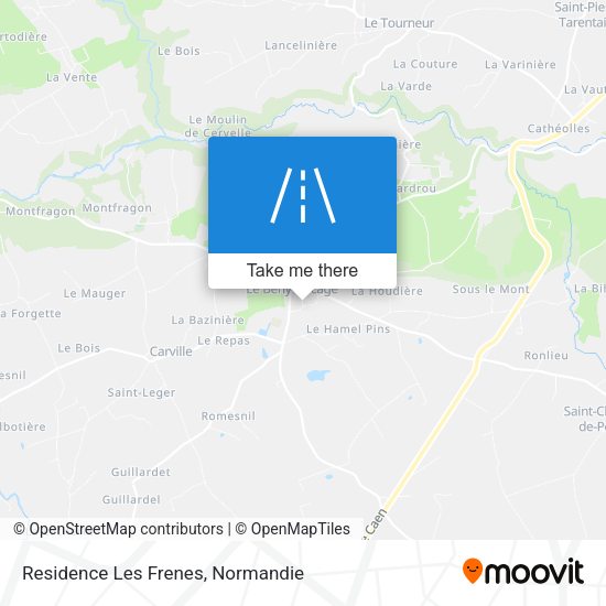 Residence Les Frenes map