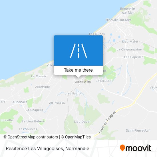 Resitence Les Villageoises map