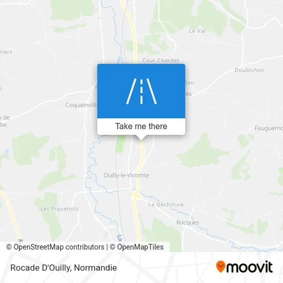 Rocade D'Ouilly map
