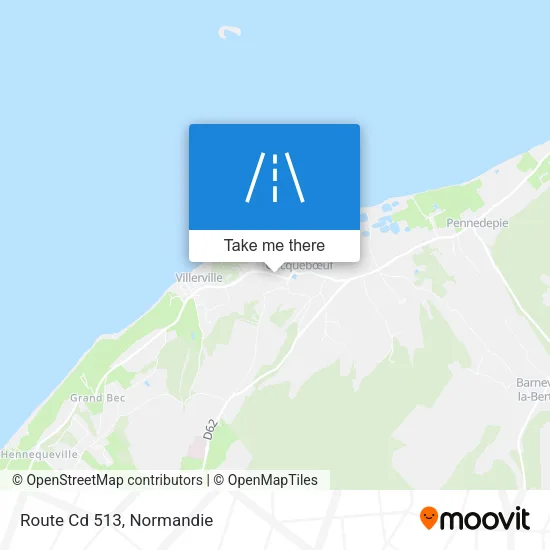 Route Cd 513 map
