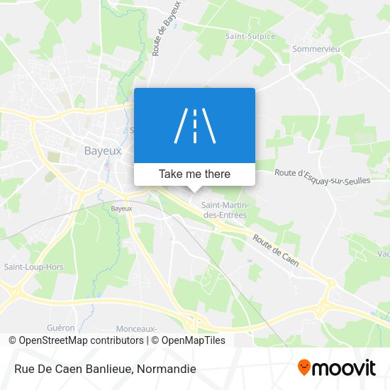 Rue De Caen Banlieue map