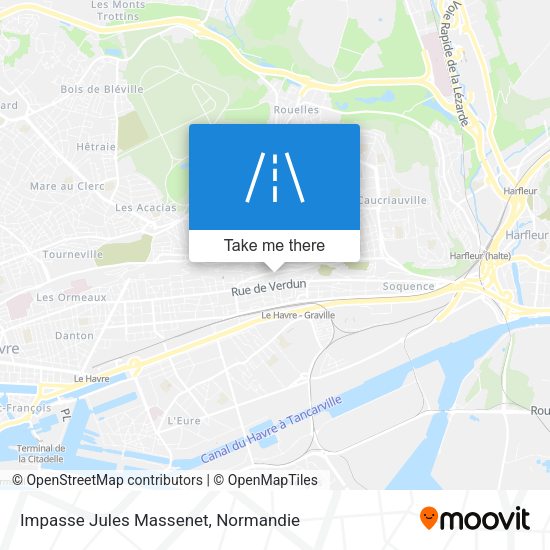 Impasse Jules Massenet map