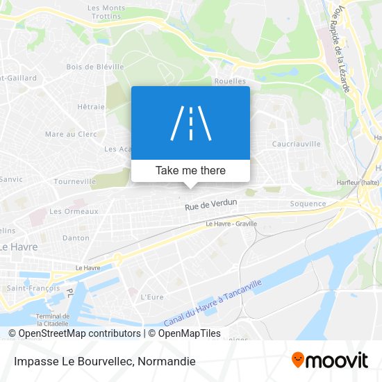 Impasse Le Bourvellec map