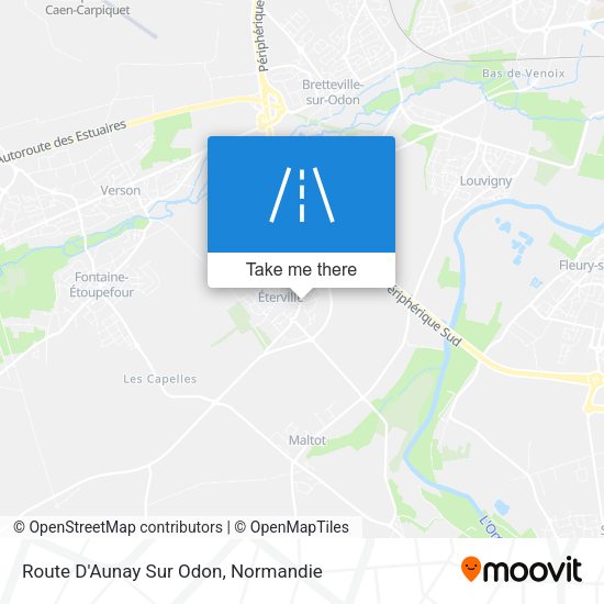 Route D'Aunay Sur Odon map