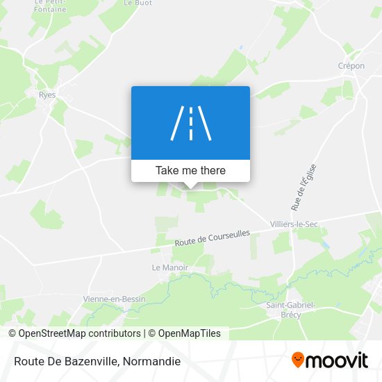 Route De Bazenville map