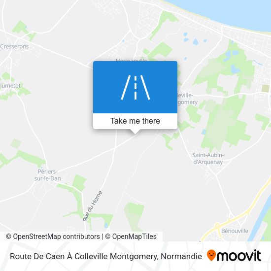 Route De Caen À Colleville Montgomery map