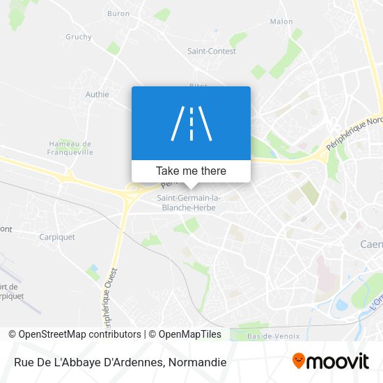 Rue De L'Abbaye D'Ardennes map