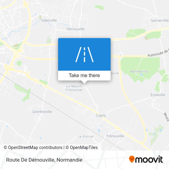 Route De Démouville map