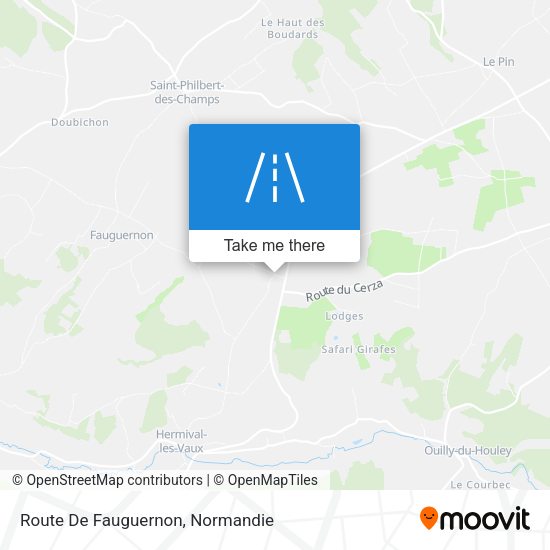 Route De Fauguernon map