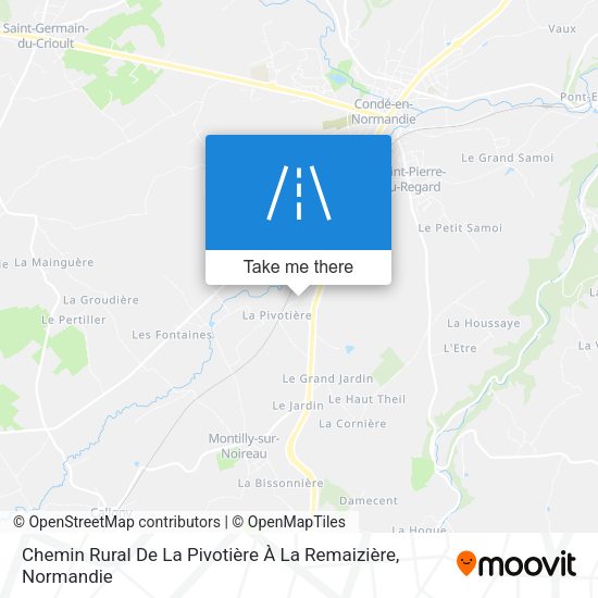 Chemin Rural De La Pivotière À La Remaizière map