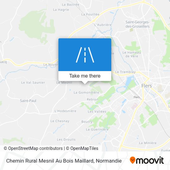 Chemin Rural Mesnil Au Bois Maillard map