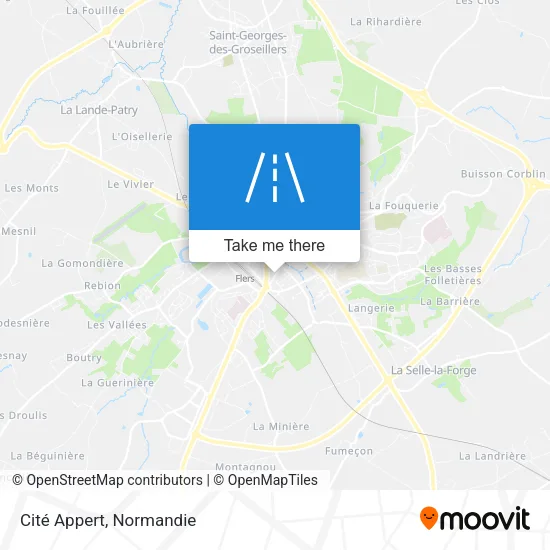 Cité Appert map
