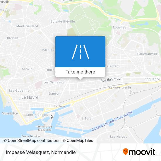 Impasse Vélasquez map