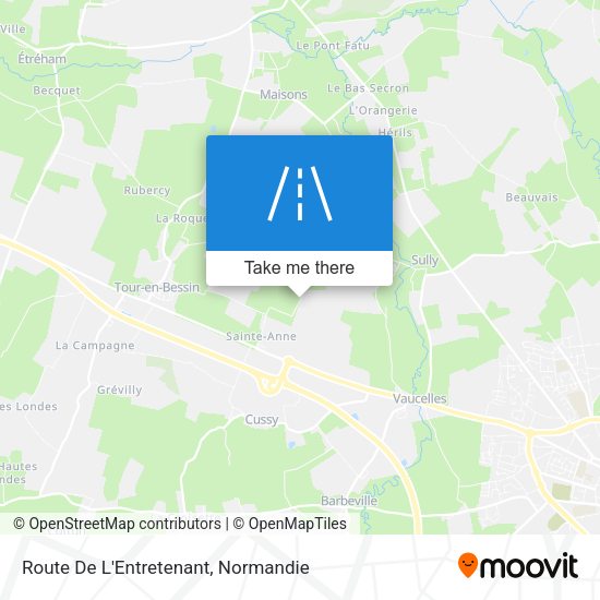 Route De L'Entretenant map