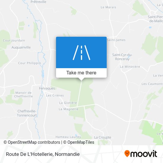 Route De L'Hotellerie map