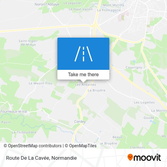 Route De La Cavée map