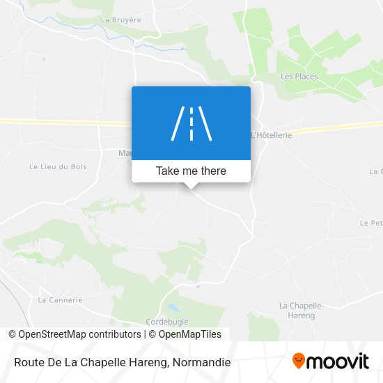 Route De La Chapelle Hareng map
