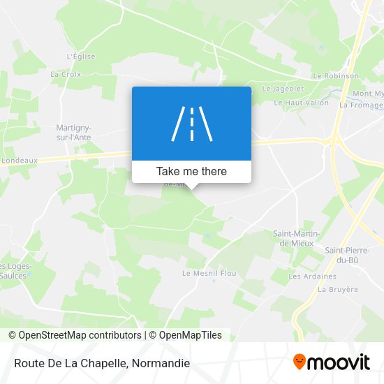 Route De La Chapelle map