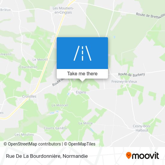 Rue De La Bourdonnière map