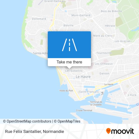 Rue Félix Santallier map