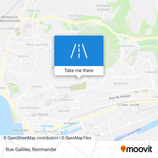Rue Galilée map