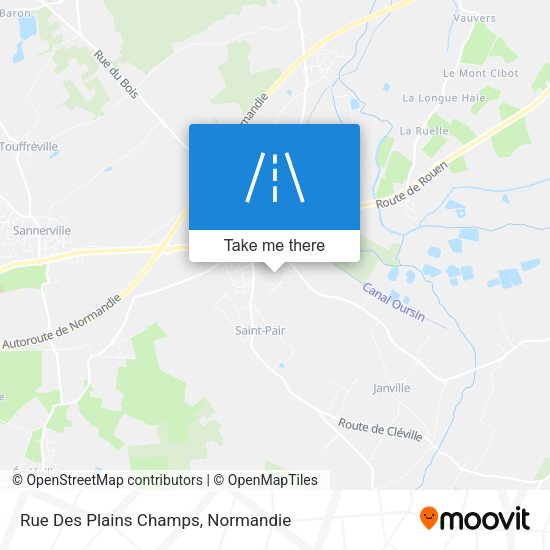 Rue Des Plains Champs map